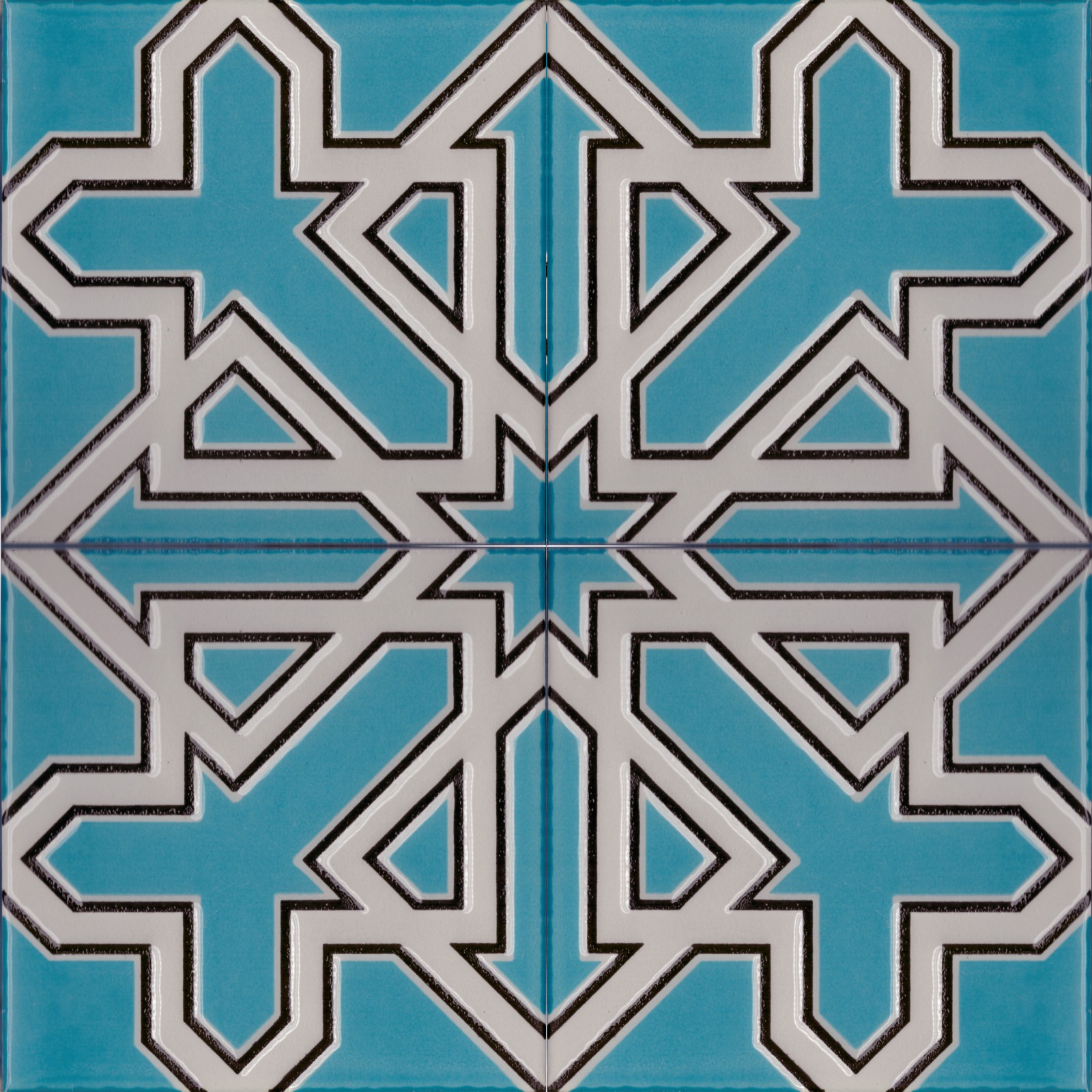 ÇİNİ KAROLAR  20X20 P-11 TÜRKUAZ